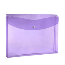 Load image into Gallery viewer, Plastic Envelopes with Snap Closure, Legal Size Expandable Organizition File Folder-Purple