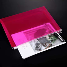 Load image into Gallery viewer, Plastic Envelopes Legal Size Poly Zip Expanding Envelopes,Red