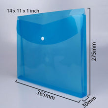 Load image into Gallery viewer, Plastic Envelopes with Snap Closure, Legal Size Expandable Organizition File Folder-Red