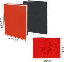 Load image into Gallery viewer, Black Stretchable Book Sleeve Covers, for Paperbacks Hardcover Textbooks