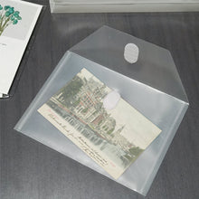 Load image into Gallery viewer, 5x7 Small Plastic Envelopes with Hoop & Loop Closure, Clear Poly Envelopes