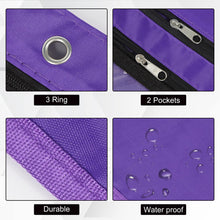 Load image into Gallery viewer, 1inch Expandable Pencil Pouch for 3 Ring Binder, Large Capacity Pencil Pouch with Zipper, Three Ring Clear Binder Pencil Case Suitable for School and Office（Purple, 1 Pack）
