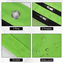 Load image into Gallery viewer, 1inch Expandable Pencil Pouch for 3 Ring Binder, Large Capacity Pencil Pouch with Zipper, Three Ring Clear Binder Pencil Case Suitable for School and Office（Green, 1 Pack）
