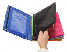 Load image into Gallery viewer, 3 Ring Binder Pencil Pouch with Zipper for School and Office（1 PCS, Black)
